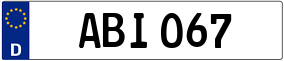 Trailer License Plate